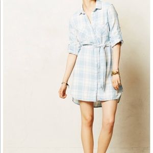 Anthropologie plaid shirt dress by cloth and stone
